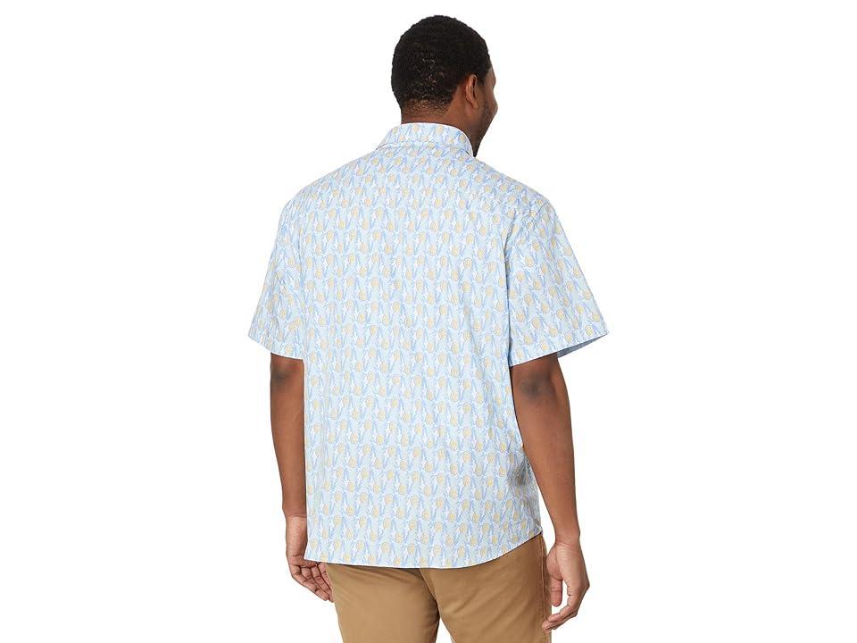 Johnston & Murphy Short Sleeve Pineapple Print Shirt Men's Short Sleeve Knit Product Image