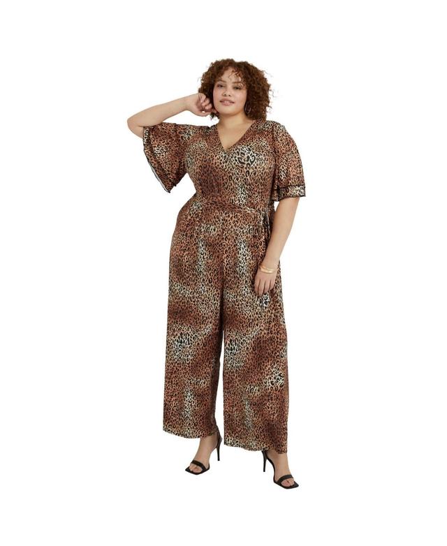 June + Vie Womens June + Vie Wide-Leg Jumpsuit Product Image