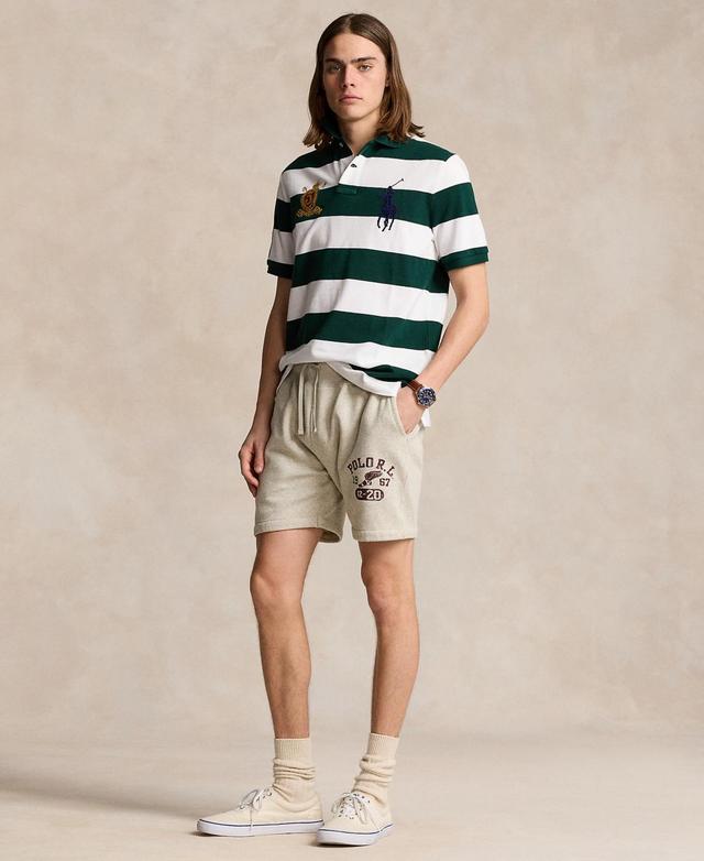 Polo Ralph Lauren 6 Logo Fleece Shorts (Light Vintage Heather) Men's Shorts Product Image