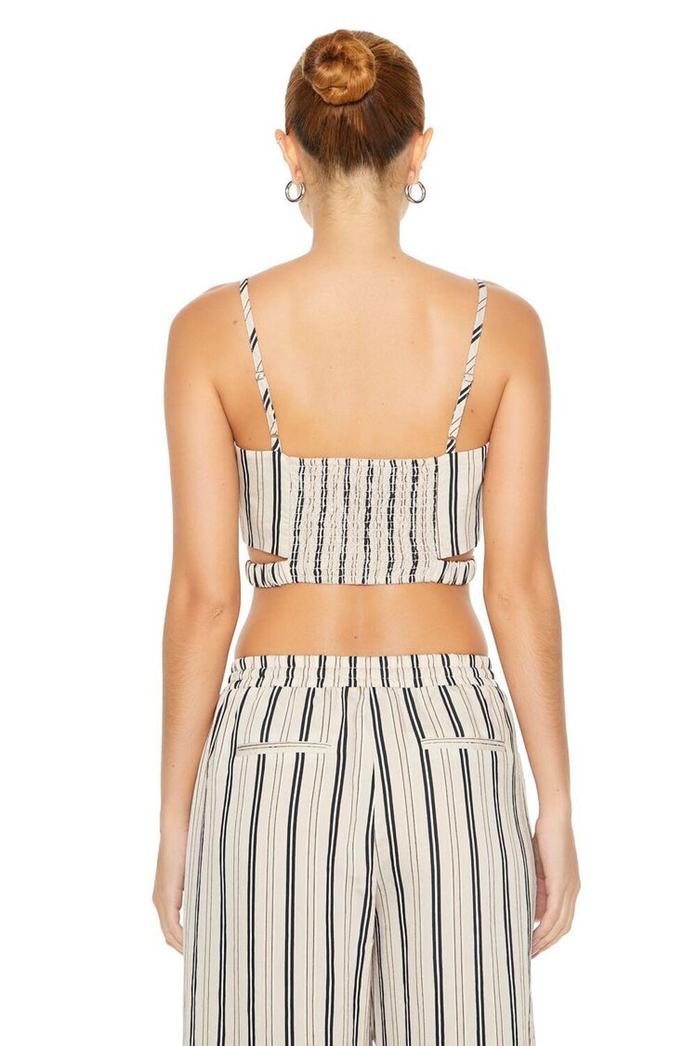 Striped Cutout Cropped Cami | Forever 21 Product Image