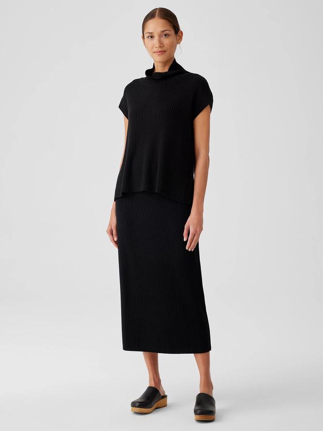 EILEEN FISHER Merino Slim Pencil Skirt in Regenerative Woolfemale Product Image