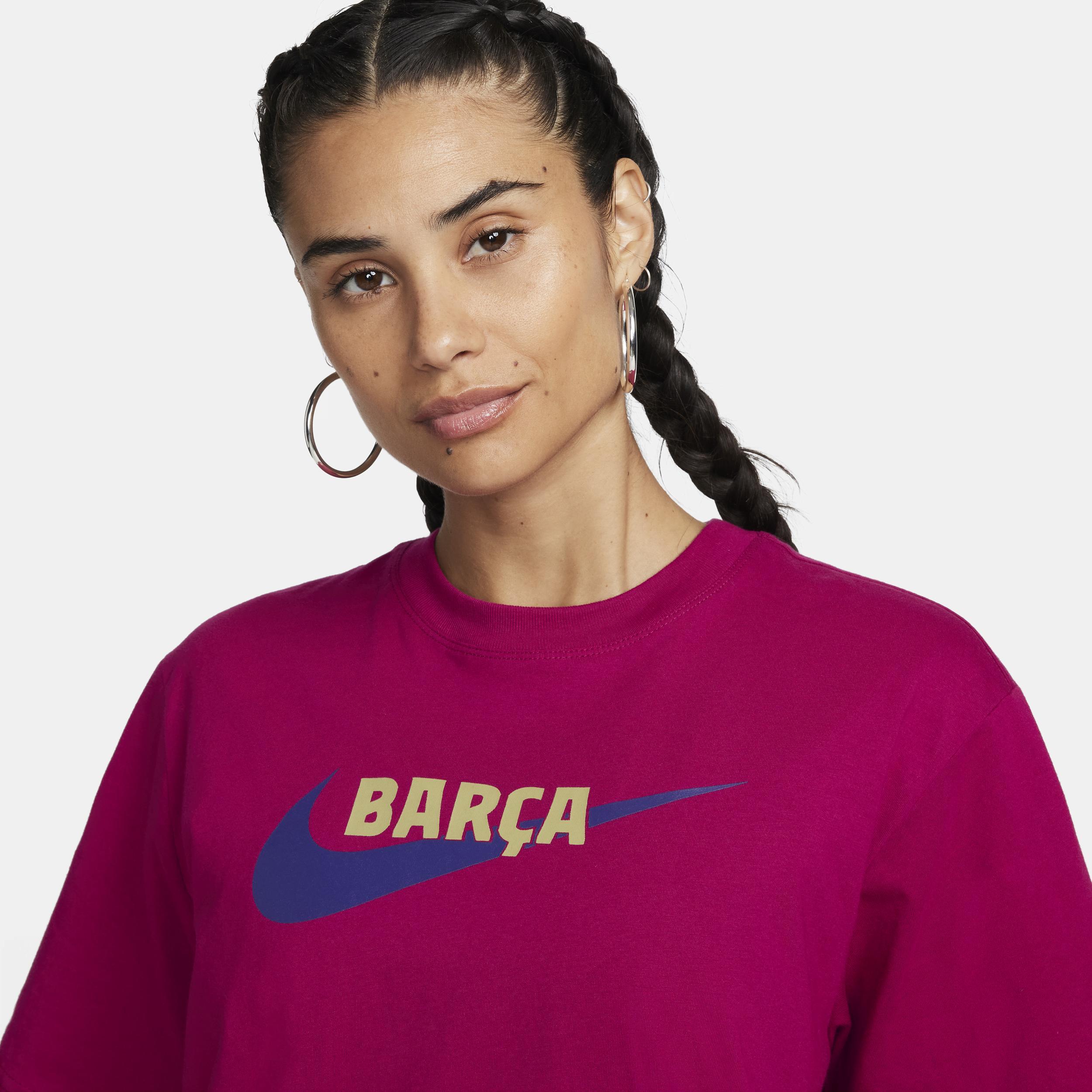 FC Barcelona Nike Womens Soccer Boxy T-Shirt Product Image