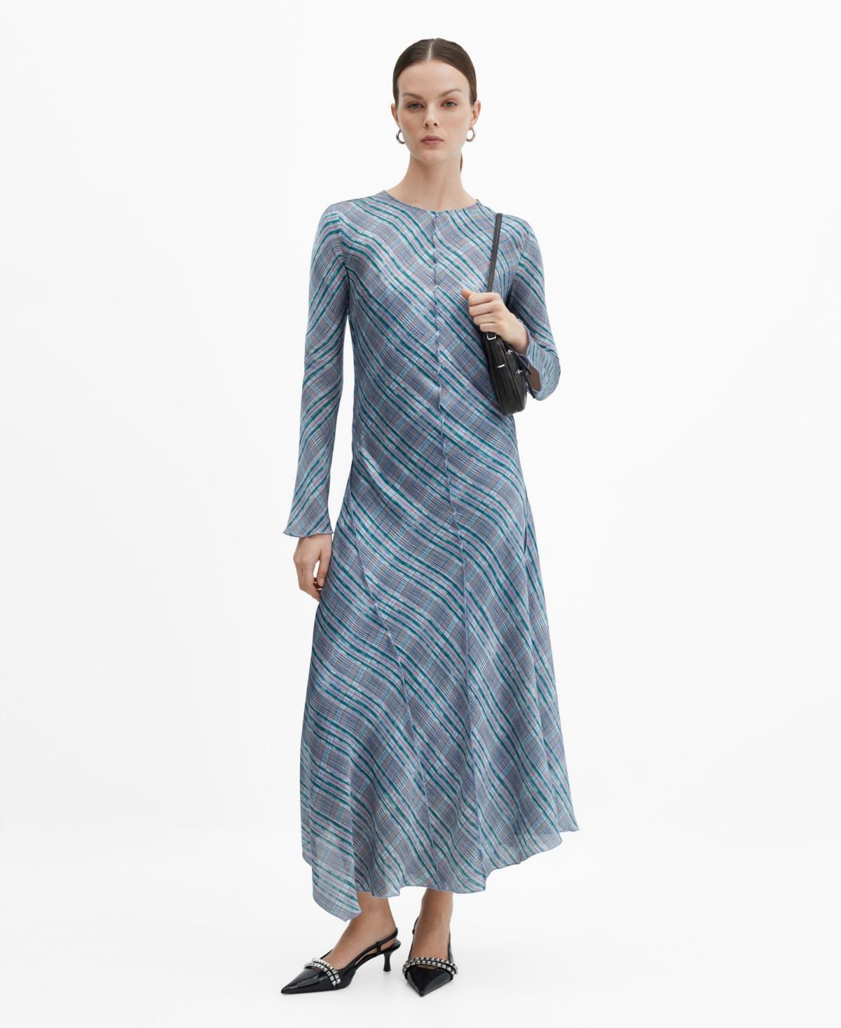 Mango Womens Seam Printed Dress product image