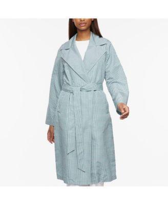 Hounds tooth Rain Trench Coat Product Image