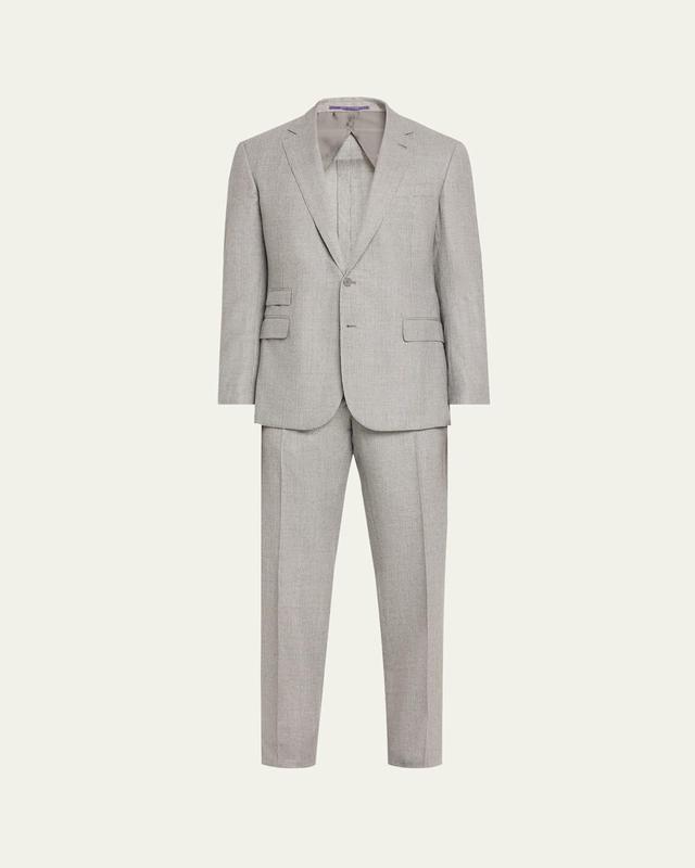 Mens Kent Hand-Tailored Glen Plaid Suit Product Image