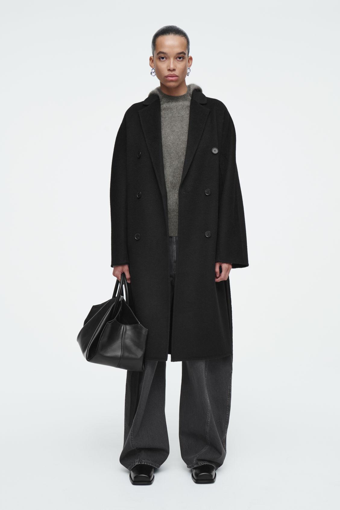 OVERSIZED DOUBLE-BREASTED WOOL COAT Product Image