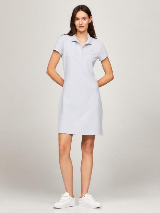 Tommy Hilfiger Women's Slim Fit Stretch Cotton Short Polo Dress Product Image