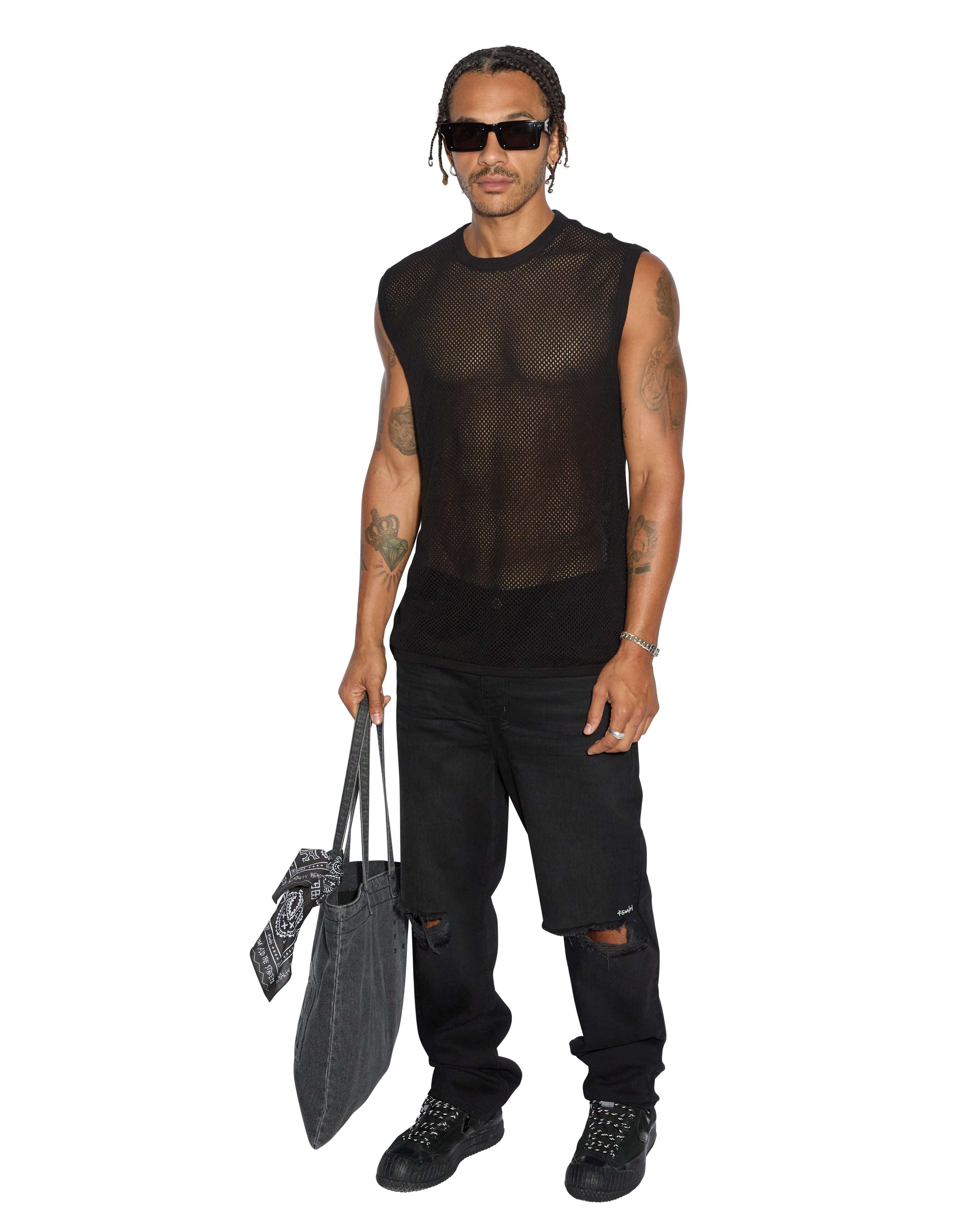 NETWORTH TANK BLACK Male Product Image