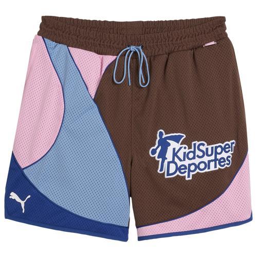 PUMA Mens PUMA Hoops x KidSuper Shorts - Mens Product Image