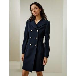 Tailored Double-Breasted Dress Coat Product Image