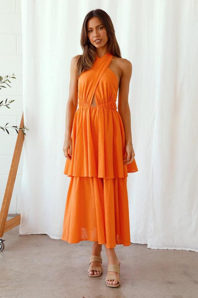 Going Higher Maxi Dress Orange Product Image