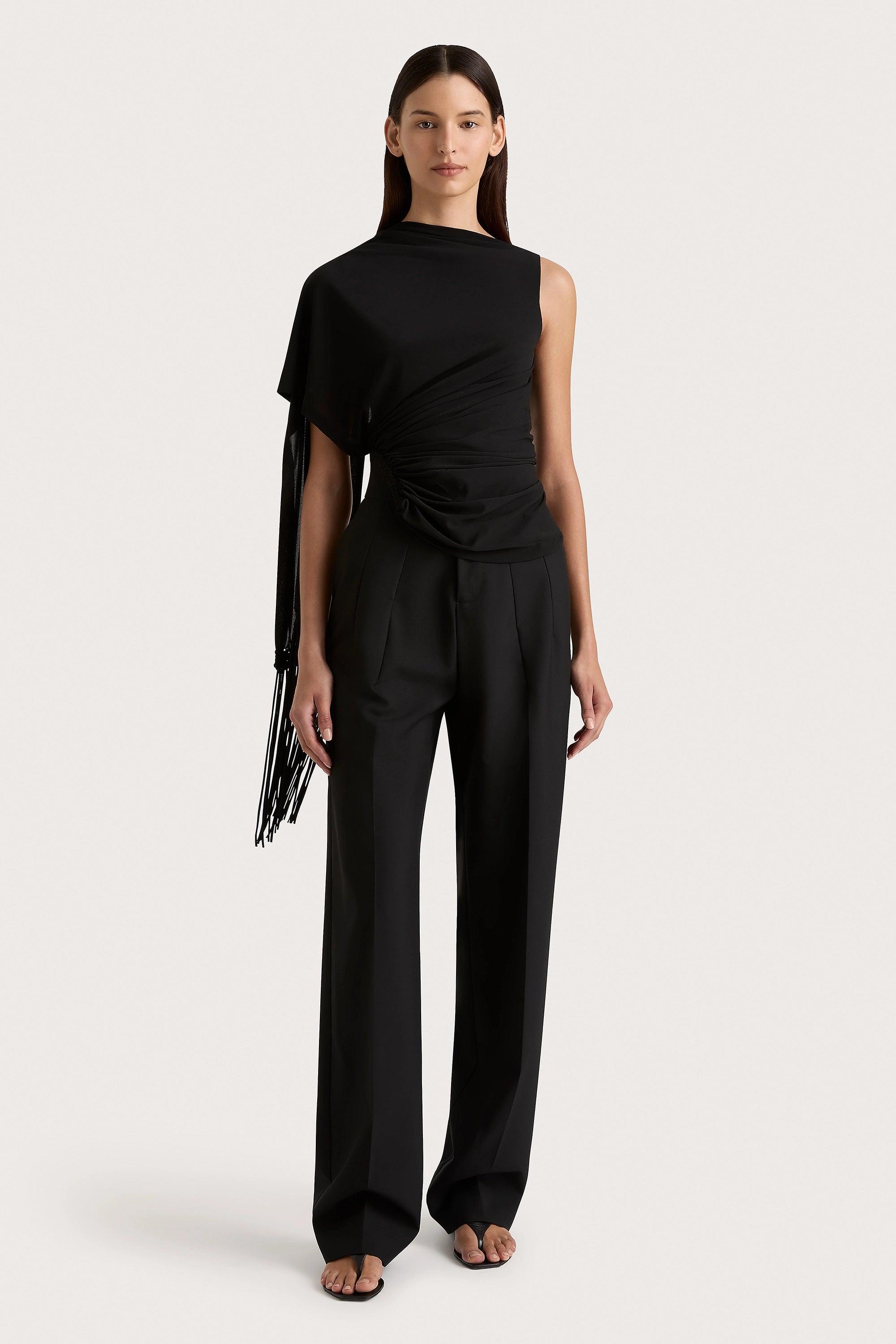 Lena High Waisted Pant Black Product Image