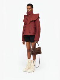 OVERSIZED COLLAR TRENCH JACKET in red | JW Anderson US  Product Image