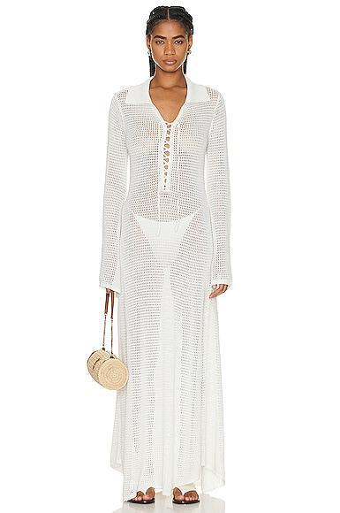 Shani Shemer Clover Maxi Dress Cream. (also in S). Product Image