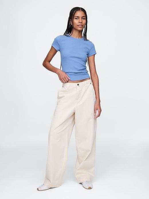 Modern Rib Cropped T-Shirt Product Image