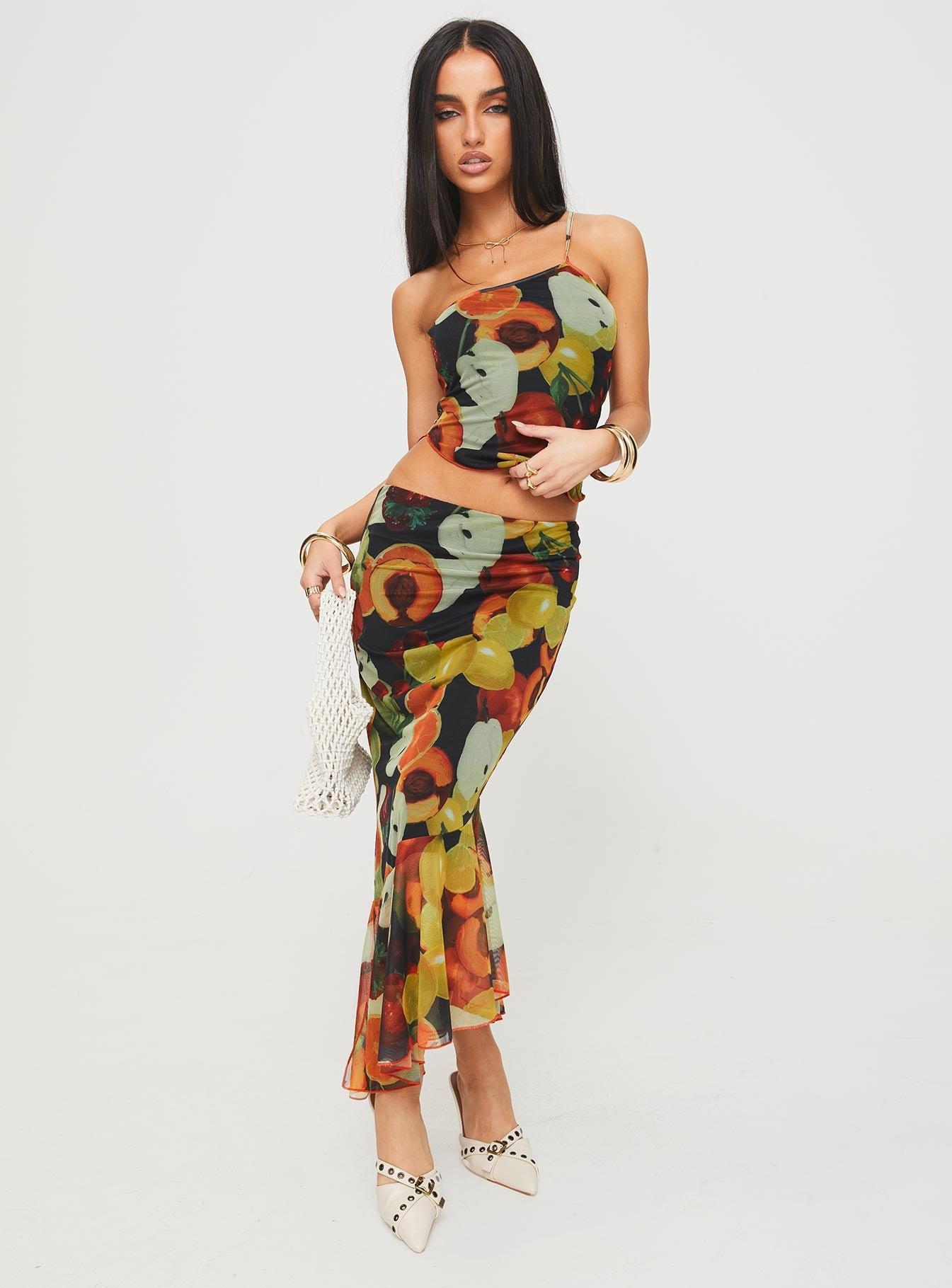 Taila Maxi Skirt Multi Product Image