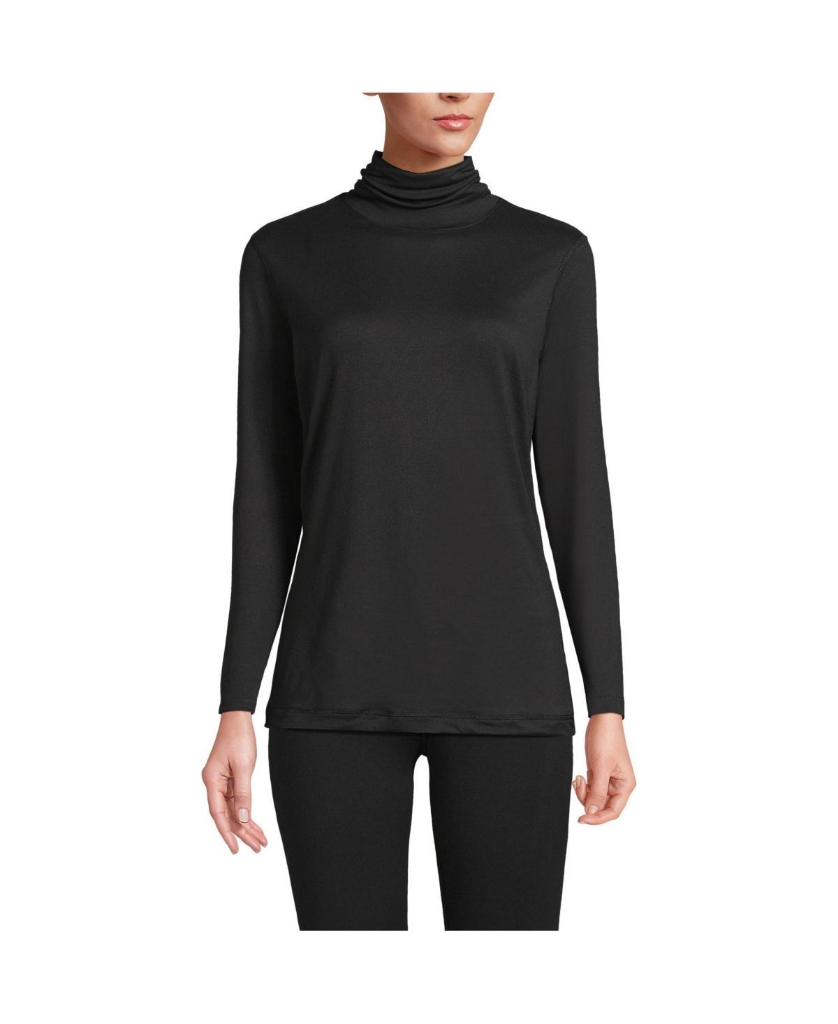 Womens Lands End Thermaskin Turtleneck Long Underwear Top Product Image