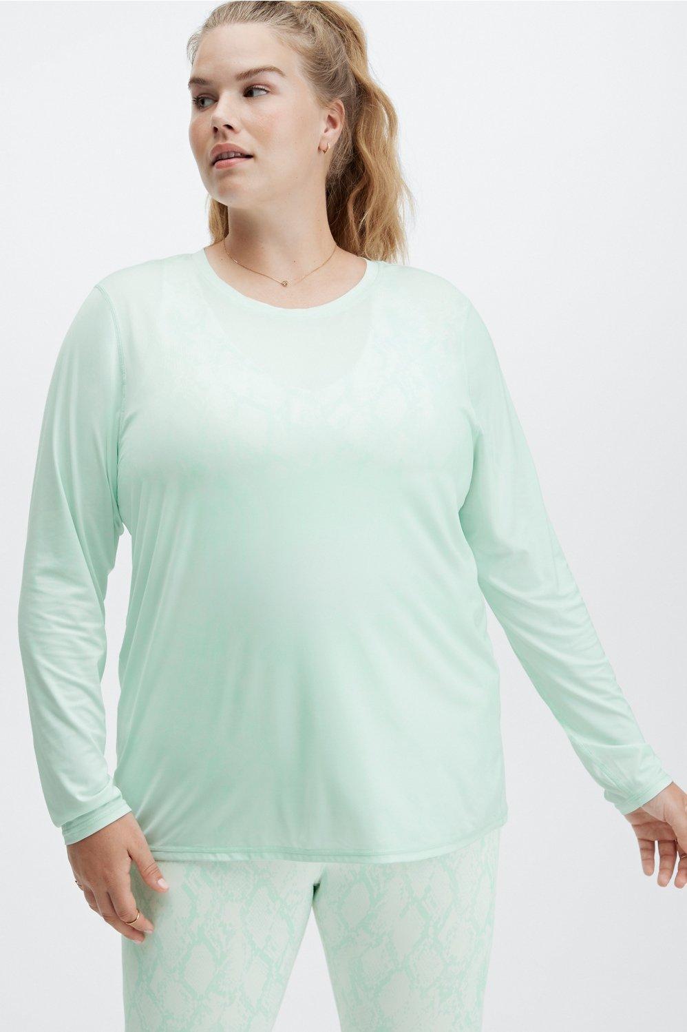 Fabletics Phoenix Lite Long-Sleeve Top Womens green Size XXS Product Image