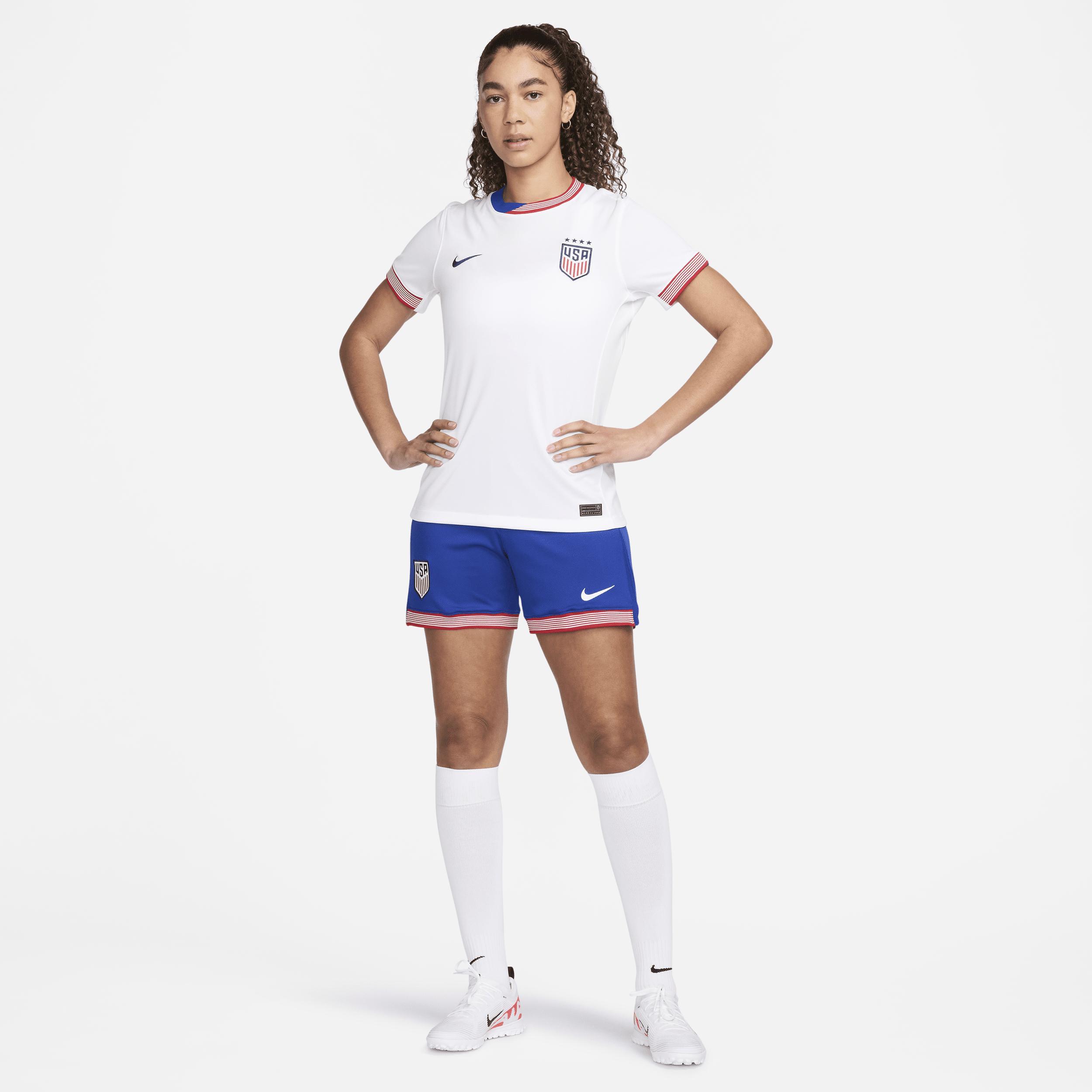 USMNT 2024 Stadium Home Nike Women's Dri-FIT Soccer Replica Shorts Product Image