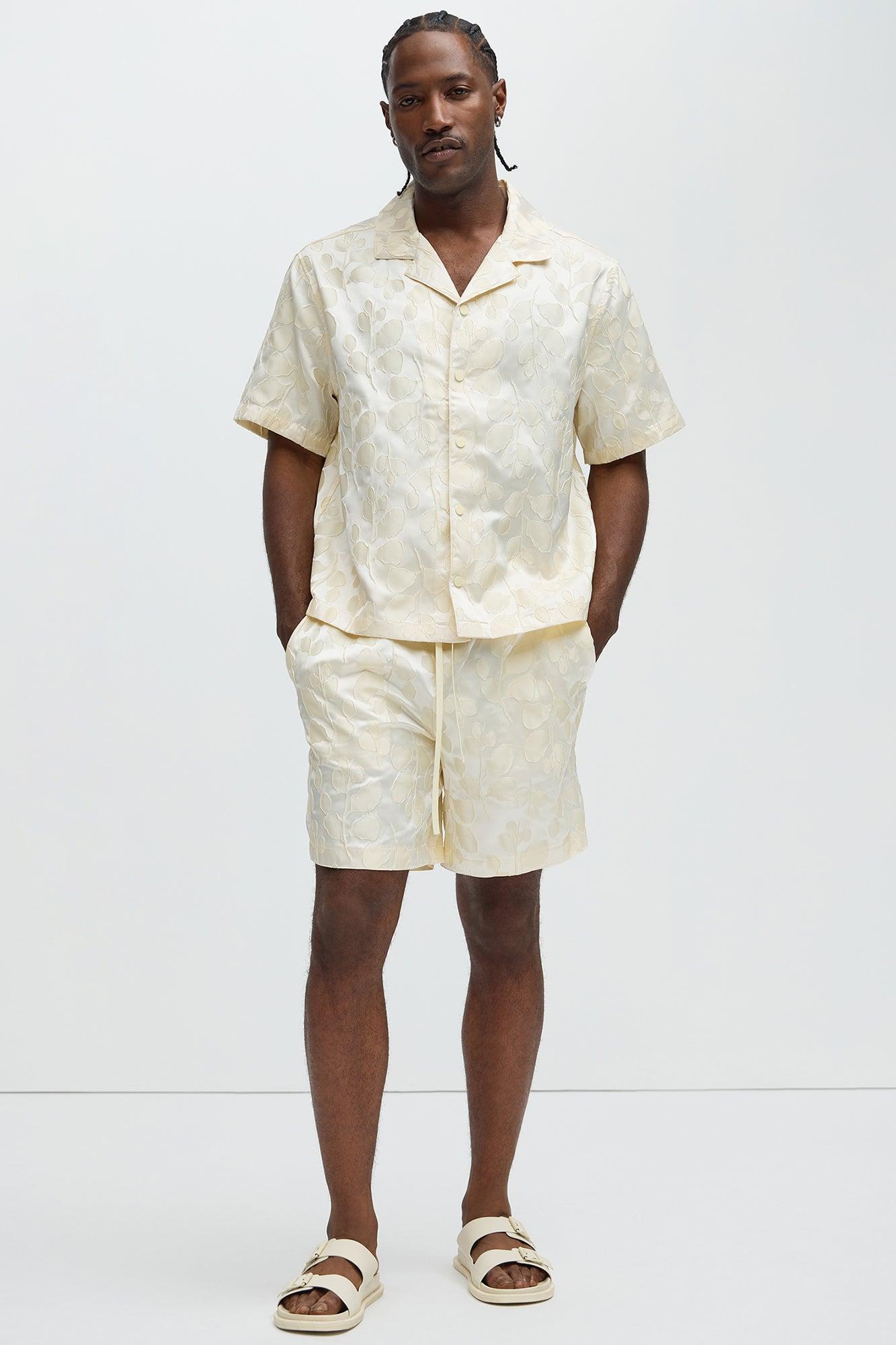 Fenno Jacquard Shirt - Off White Product Image