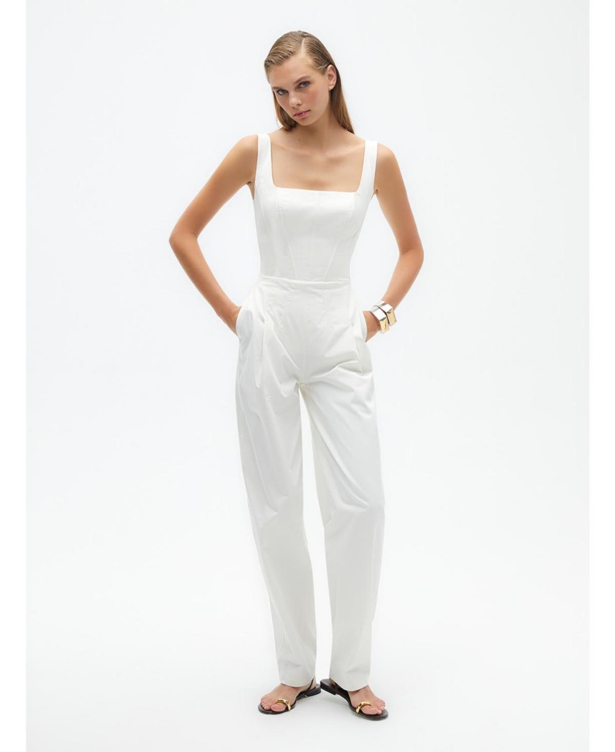 Nocturne Womens Corset Designed Jumpsuit Product Image