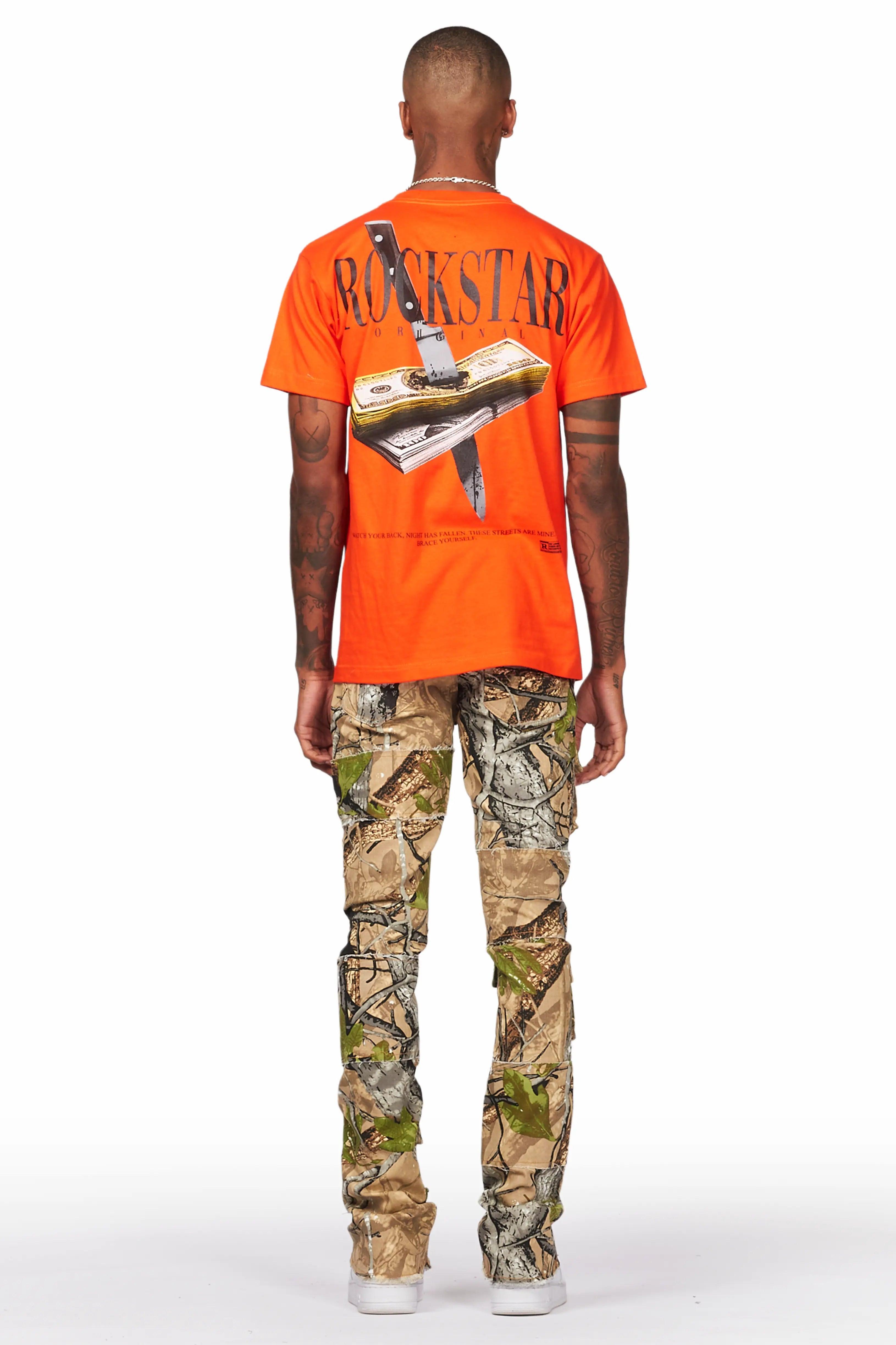 Duggar Tree Camo Cargo Stacked Flare Jean Male Product Image