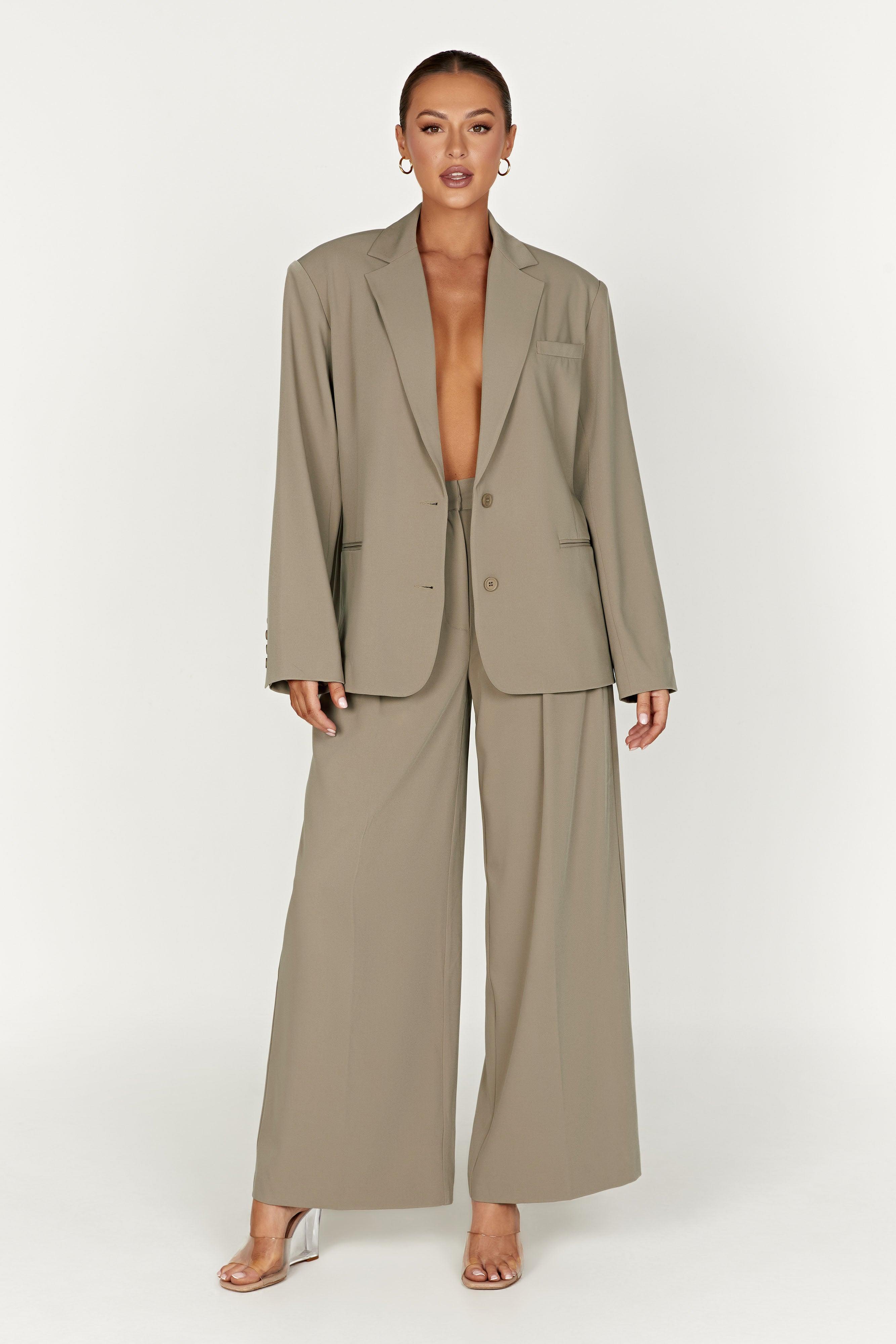 Simone Oversized Blazer - Olive Product Image