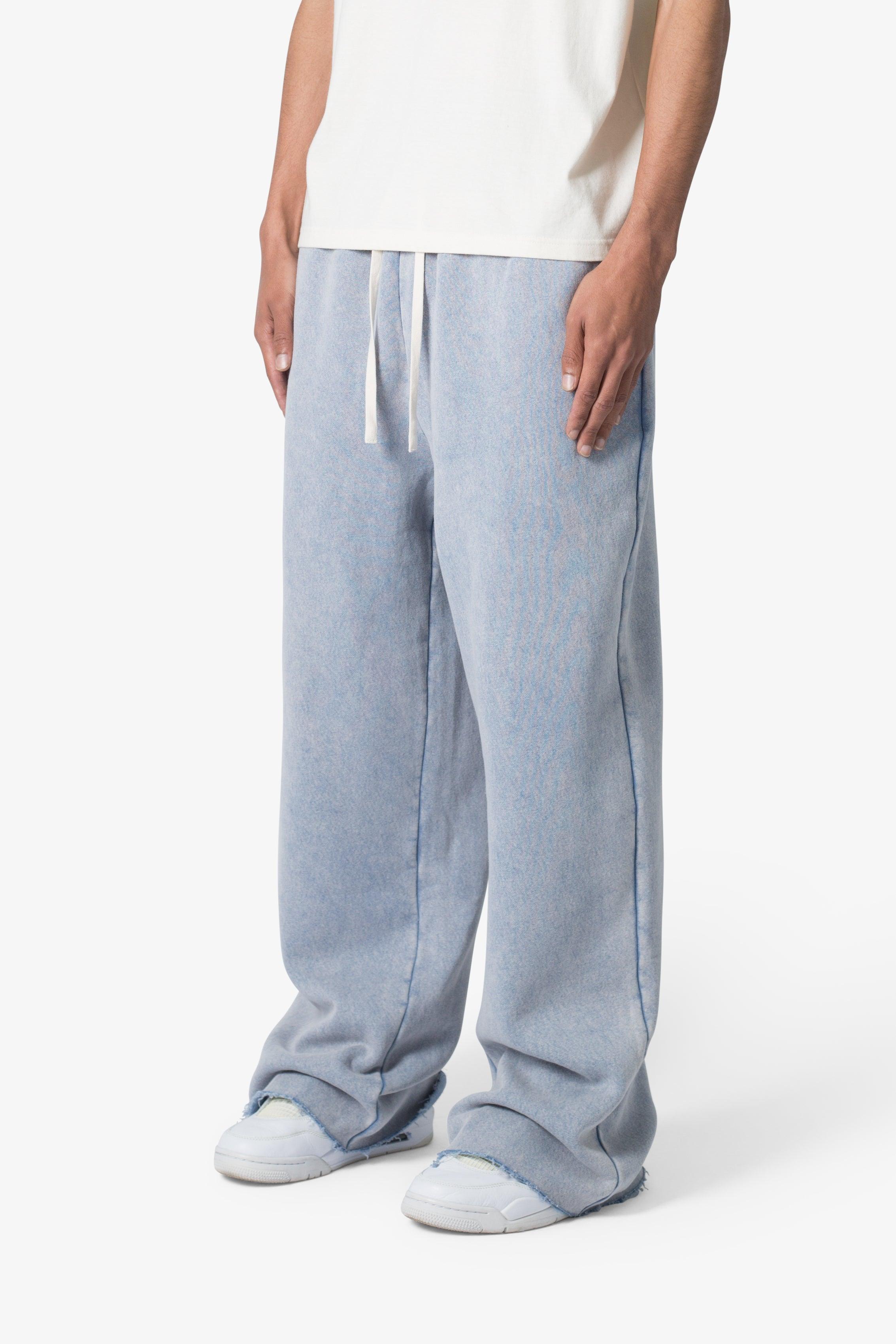 Washed Ultra Baggy Sweatpants - Washed Light Blue Product Image