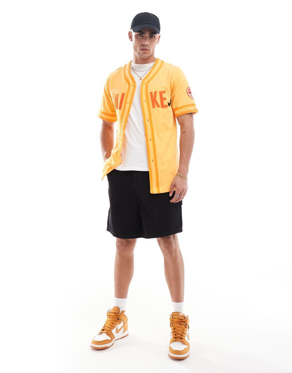 Nike Baseball jersey in orange Product Image