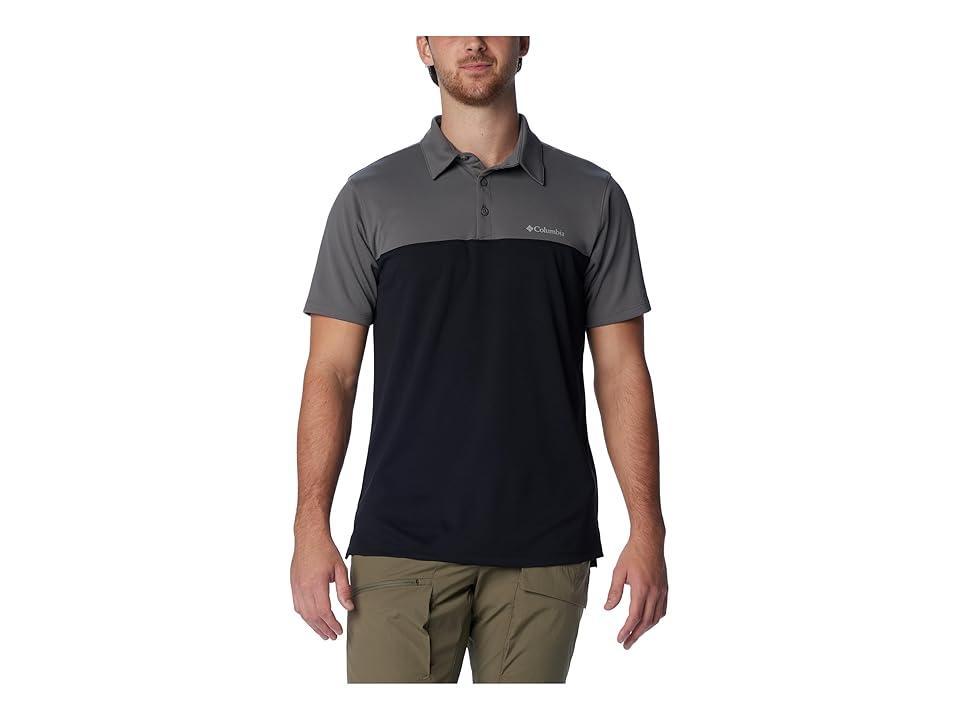 Columbia Narrows Pointe Short Sleeve Polo City Grey) Men's Clothing Product Image