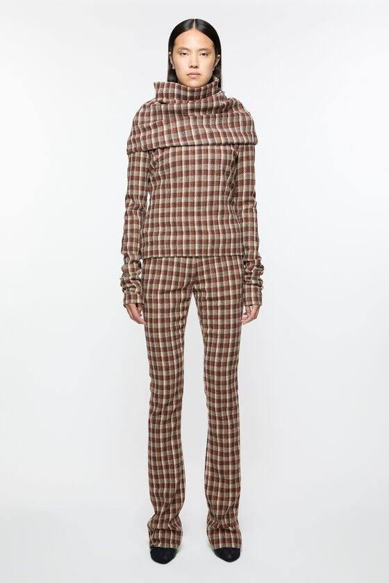 Check tailored trousers Product Image