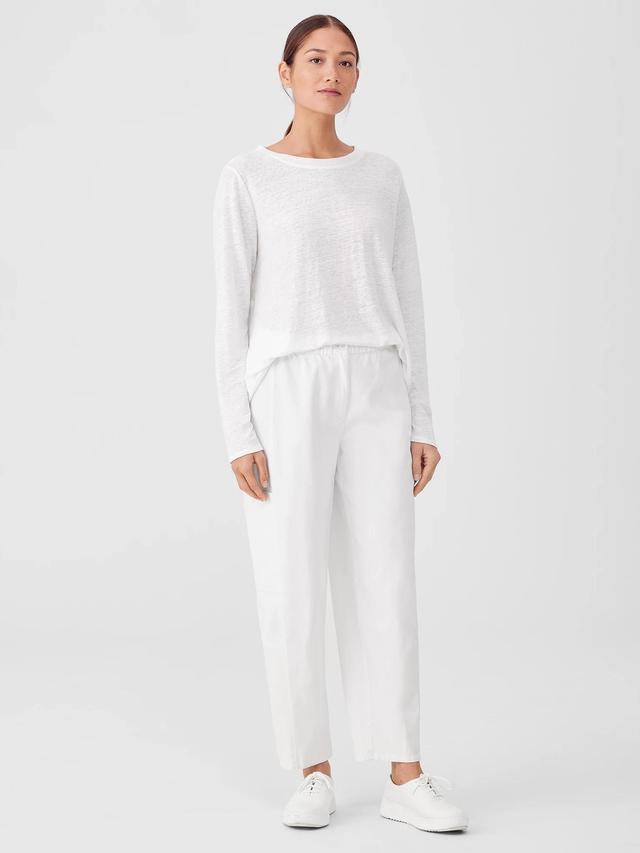 EILEEN FISHER Cotton Hemp Stretch Lantern Pantfemale Product Image