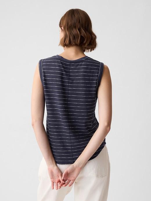 Linen-Blend Tank Top Product Image