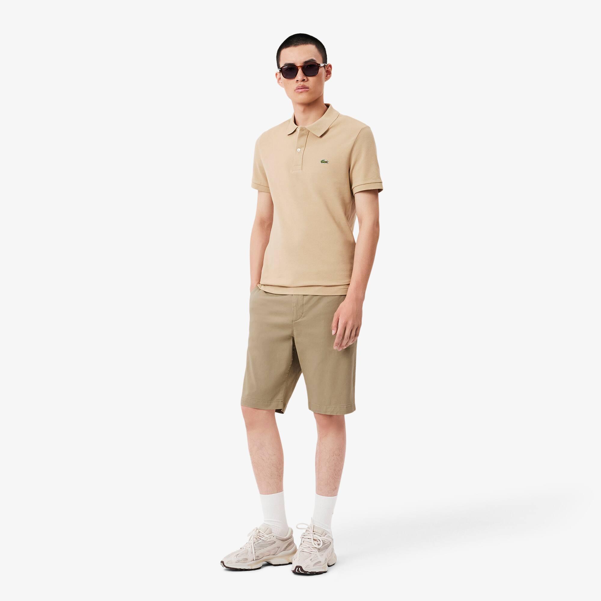 Slim Fit Stretch Cotton Chino Shorts Product Image