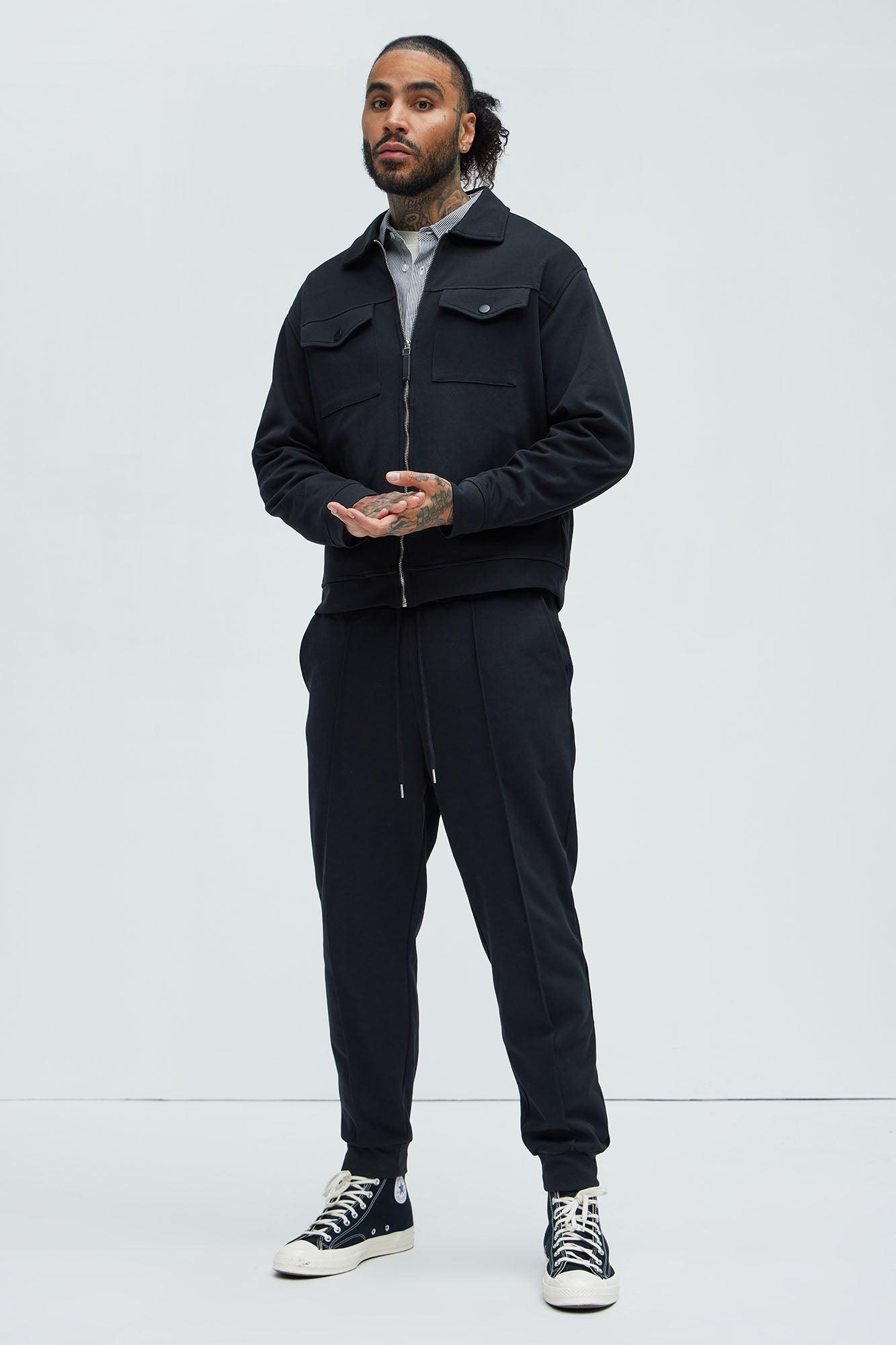 Ryan Interlock Jogger - Black Product Image