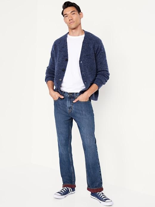 90&#39;s Straight Flannel-Lined Jeans Product Image