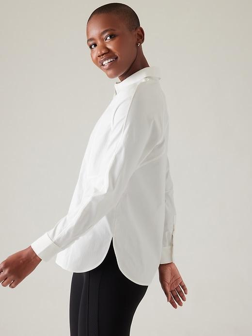 Relaxed Poplin Top Product Image