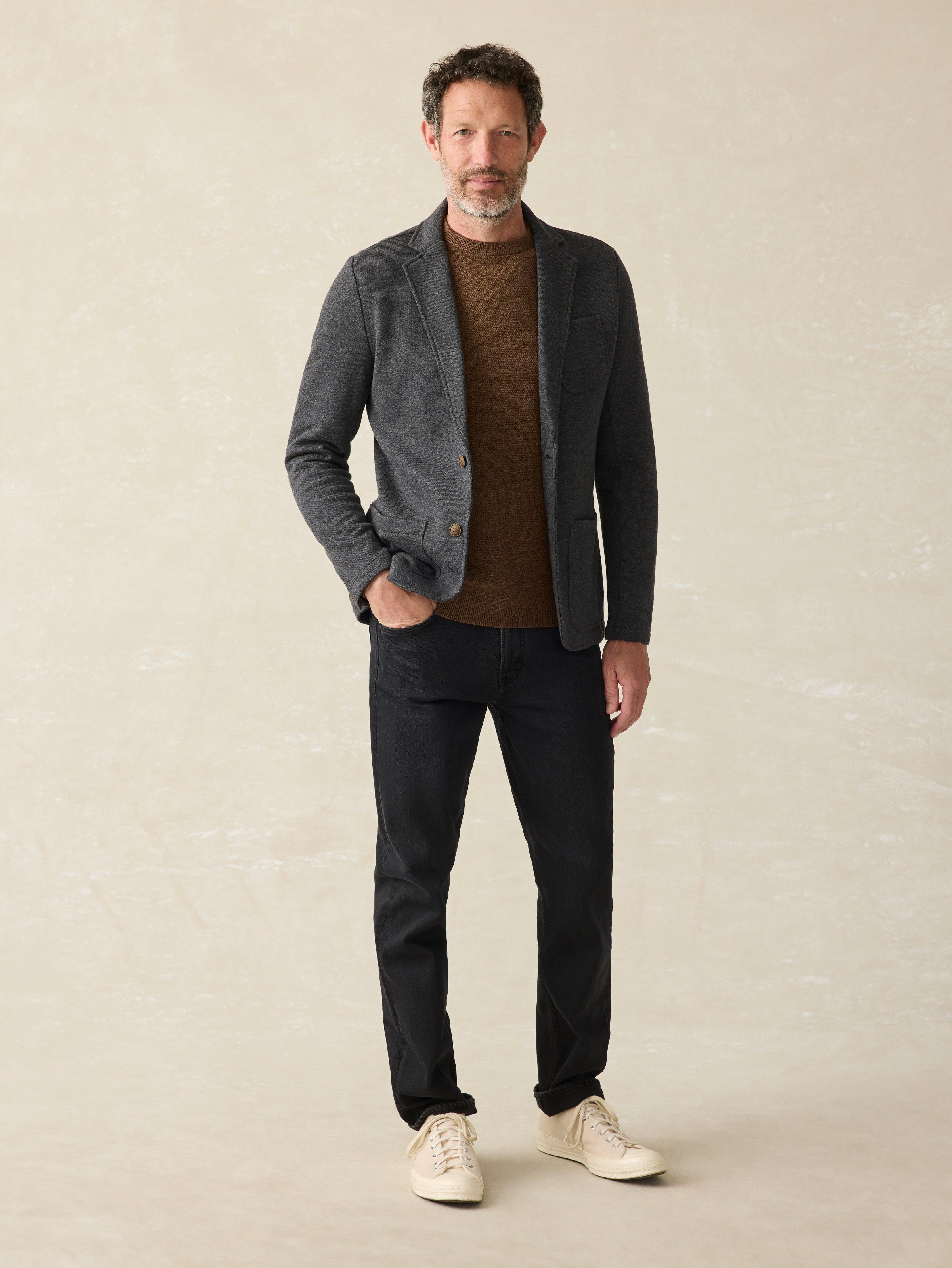 Inlet Knit Blazer - Black Sky Melange Male Product Image