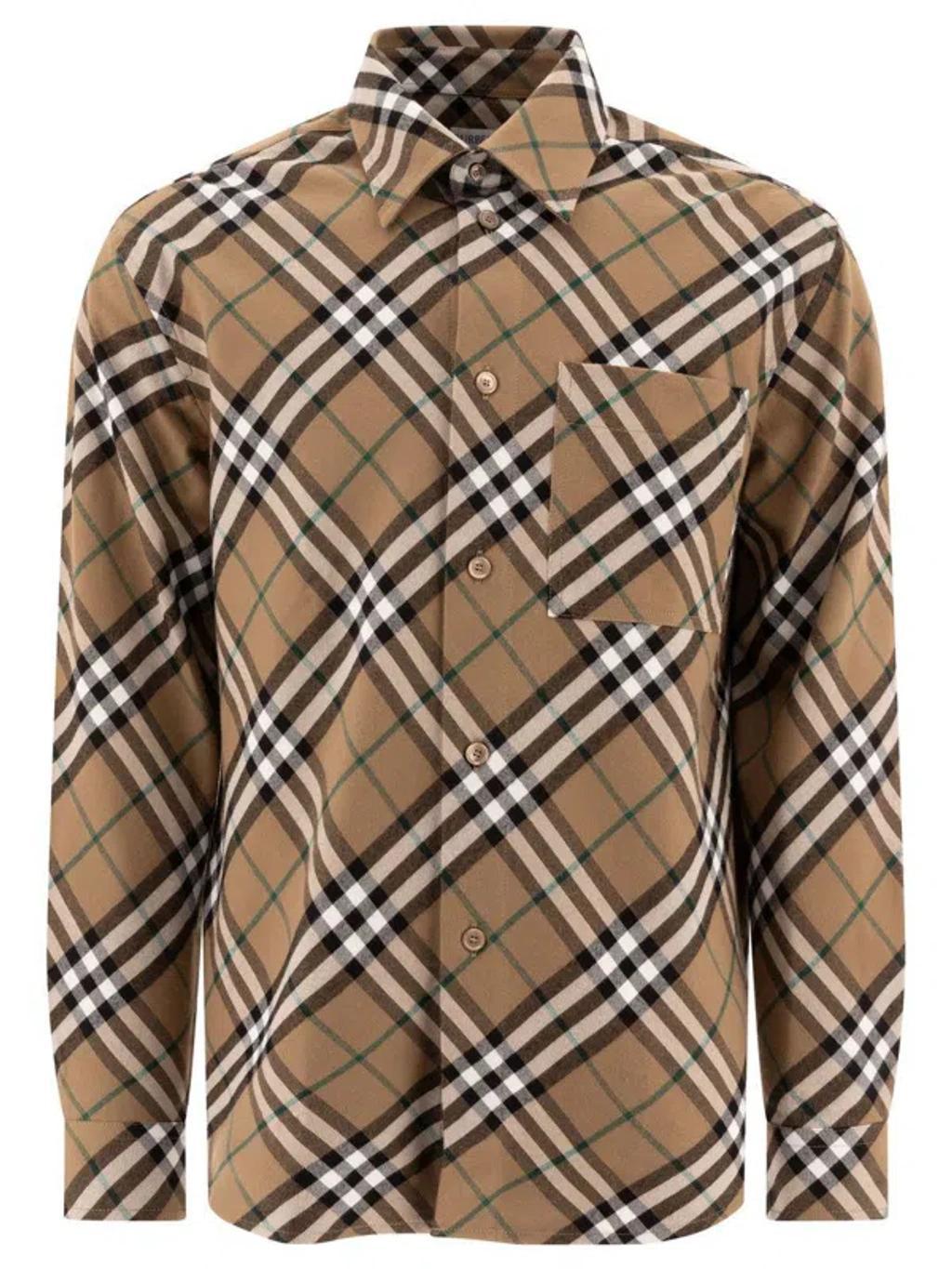 BURBERRY Shirts In Beige Product Image