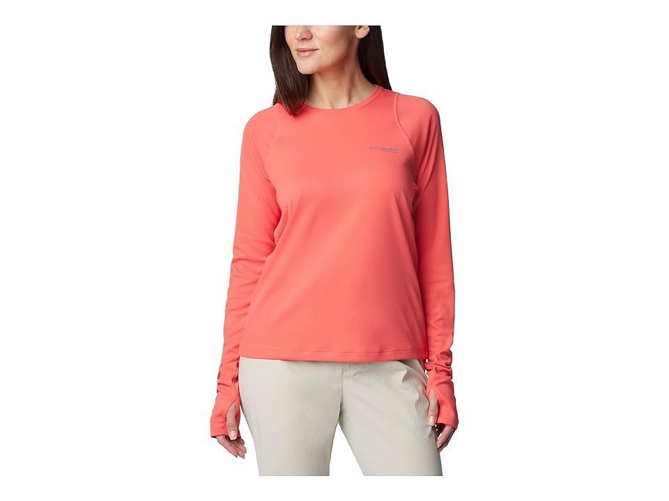 Columbia Summit Valley Long Sleeve Crew (Juicy) Women's Clothing Product Image