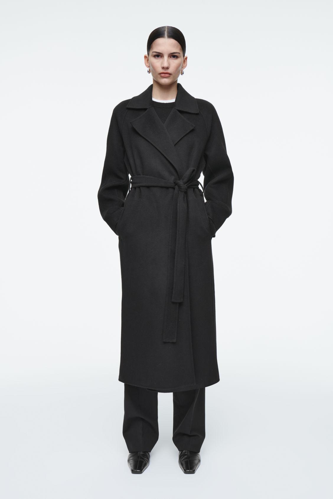 BELTED DOUBLE-FACED WOOL COAT product image