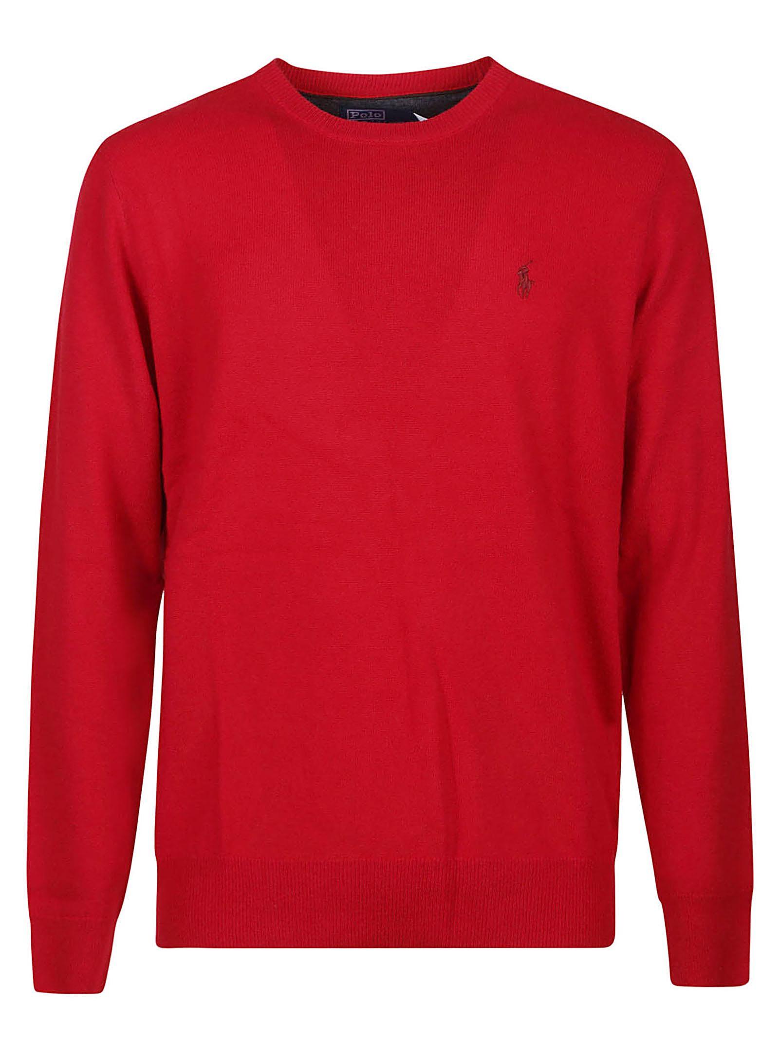 Long Sleeve Sweater In Park Ave Red Product Image