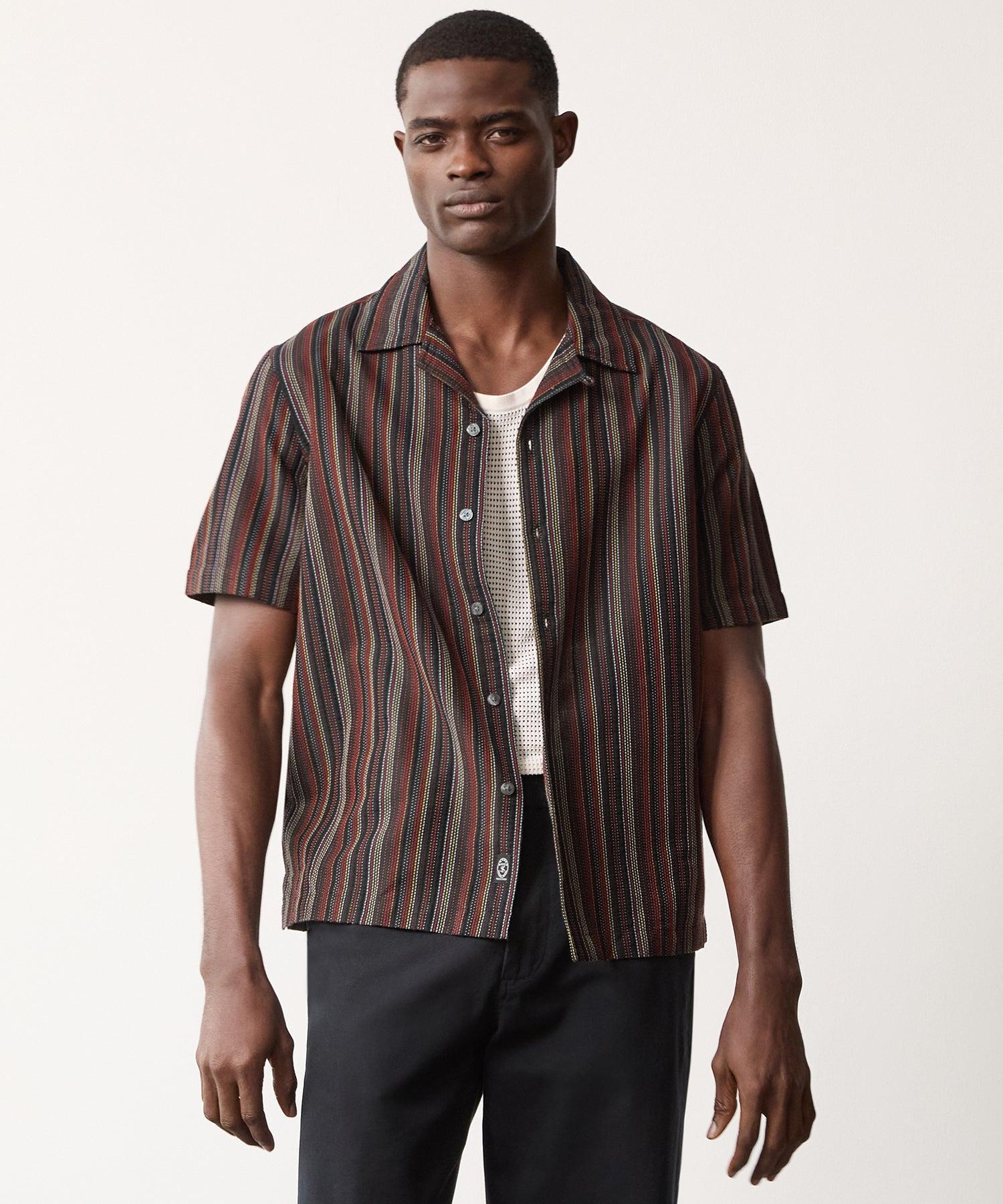 Cropped Multi-Stripe Shirt Product Image