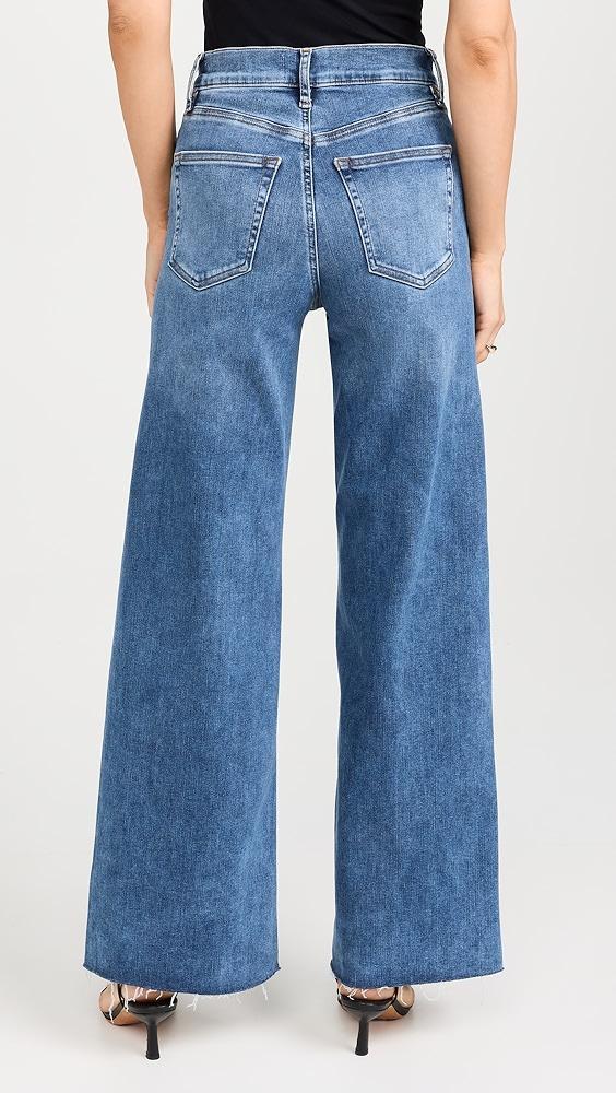 FRAME Le Slim Palazzo Raw Fray Jeans | Shopbop Product Image