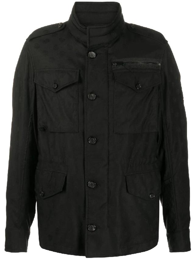 Skull Jacquard Jacket In Black Product Image