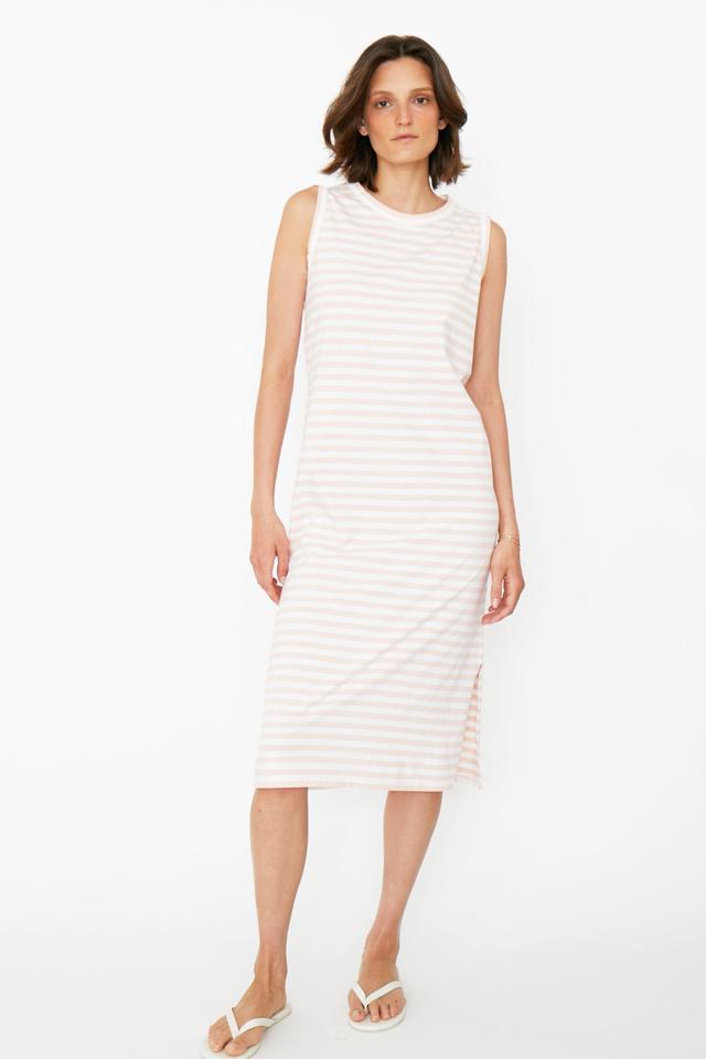 The Tank Dress - Shell/White Female Product Image