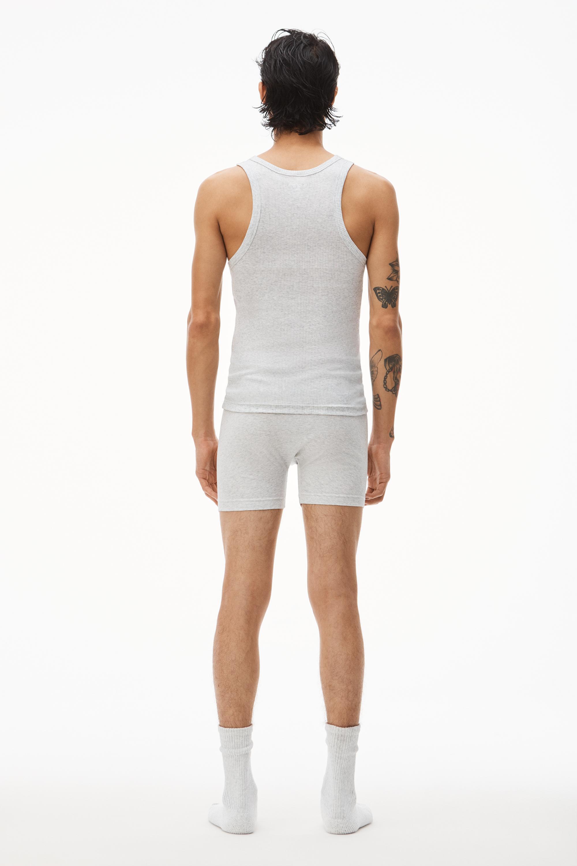 Men's Tank In Ribbed Cotton Jersey Product Image