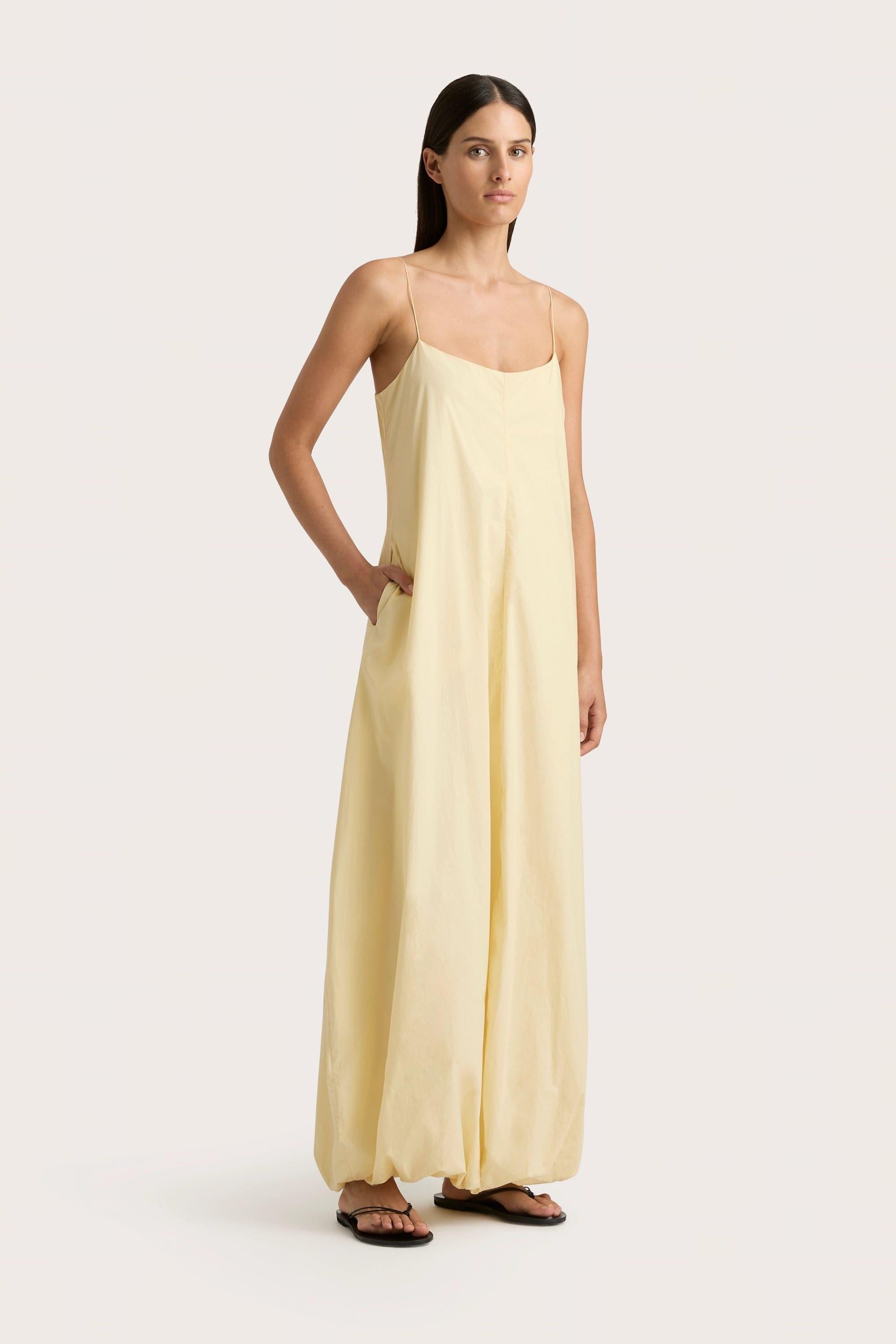 Anais Maxi Dress Lemon Product Image