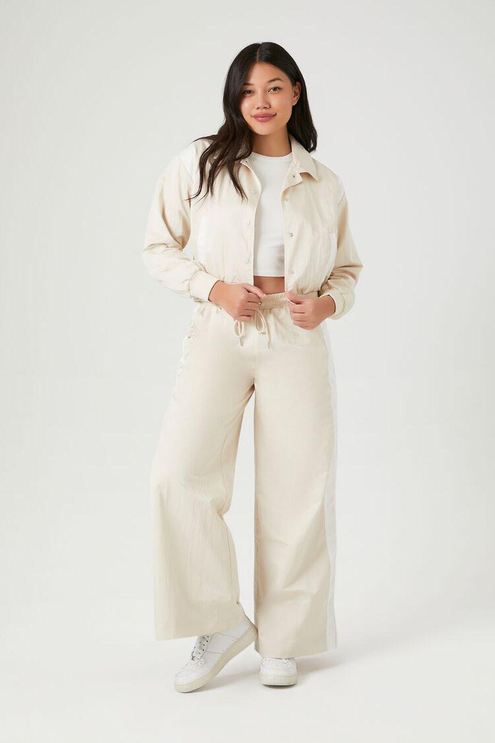 Side-Striped Wide-Leg Pants | Forever 21 Product Image