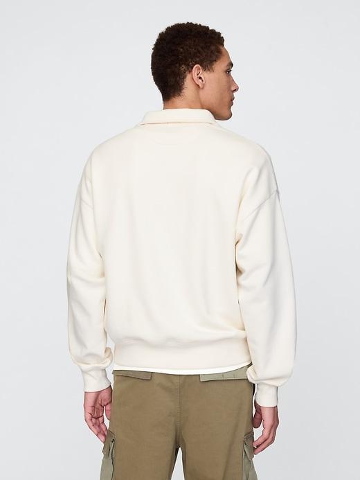 Heavyweight Quarter-Zip Polo Sweatshirt Product Image